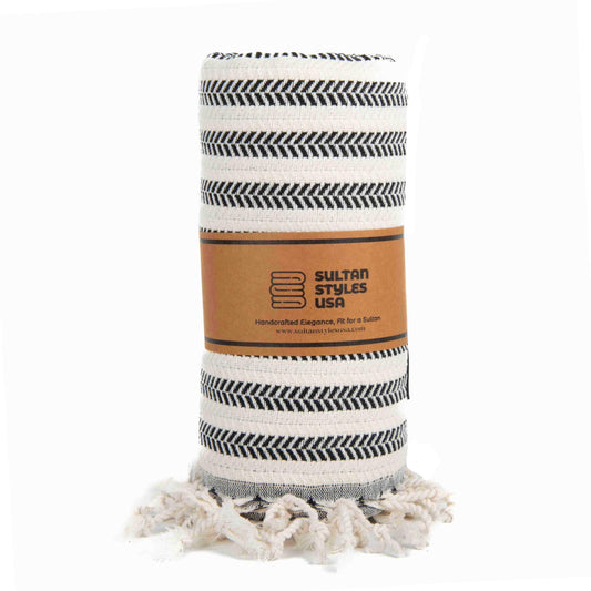 Turkish towel, lightweight, absorbent, eco-friendly, 100% cotton, sand-resistant